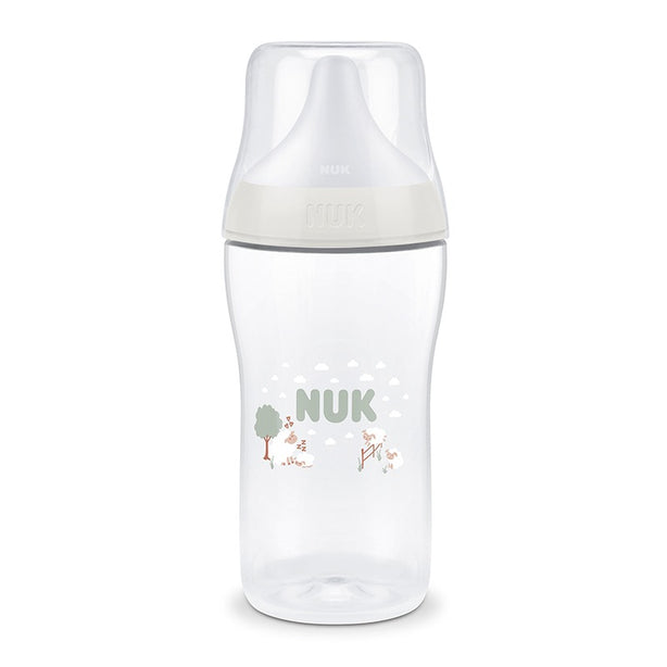 NUK Perfect Match Temperature Control Bottle with Soft Silicone Teat 260ml - Sheep