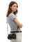 Coach Mini Rowan Crossbody Bag In Loved Signature Canvas With Charms - Black