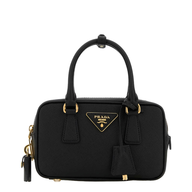 Saffiano Leather Handbags - Black