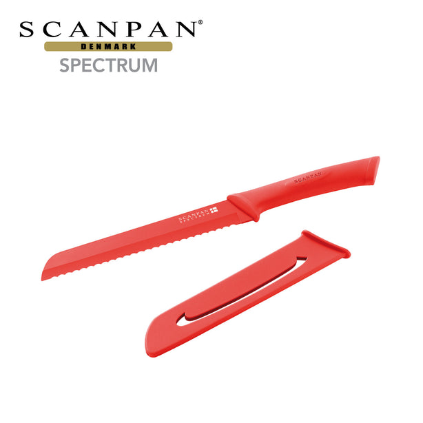 Scanpan Spectrum 18cm Bread Knife (Red)