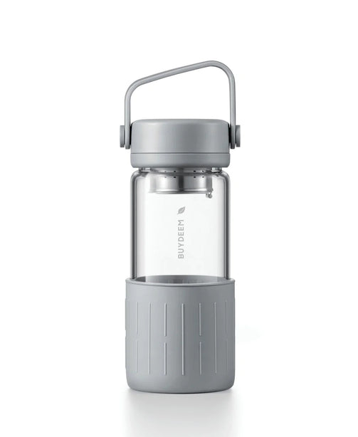 Bd61003 Buydeem Bottle With Tea Bracket 350Ml (Light Grey)