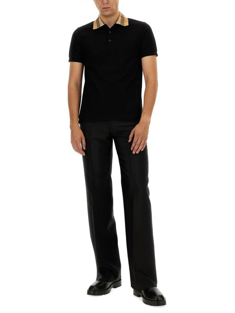 Cody Check Collar Polo Black