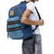 Marc Jacobs The Biker Colorblock Denim Large Backpack Bag - Indigo Multi 2P5HBP003H03