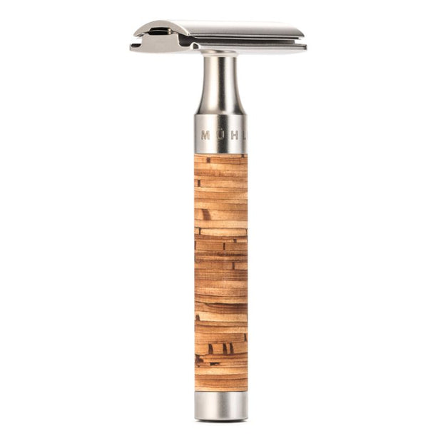 MUHLE Rocca, Stainless Steel Birch Bark, Safety Razor