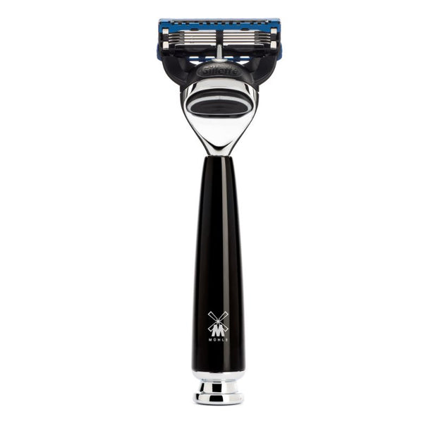 MUHLE Rytmo, High-Grade Resin Black, Gillette® Fusion™ 5 Razor