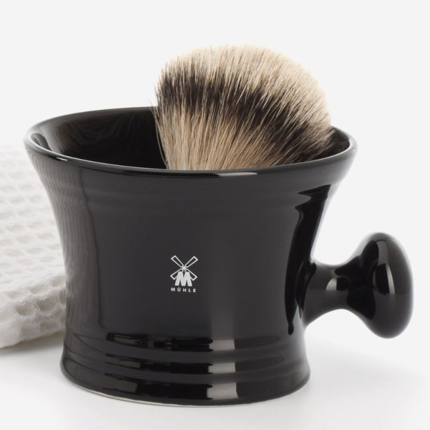 MUHLE Black Porcelain Shaving Mug