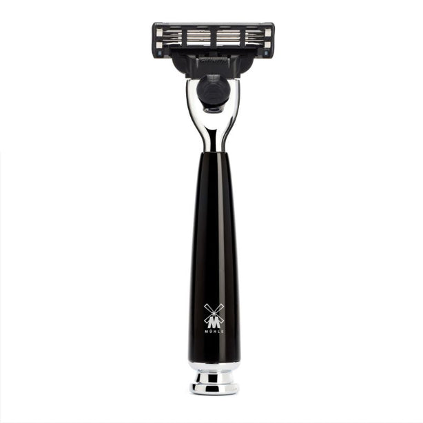 MUHLE Rytmo, High-Grade Resin Black, Gillette® Mach3® Razor