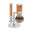 MUHLE Rocca, Birch Bark & Stainless Steel, Shaving Set - Safety Razor, Silvertip Badger Brush