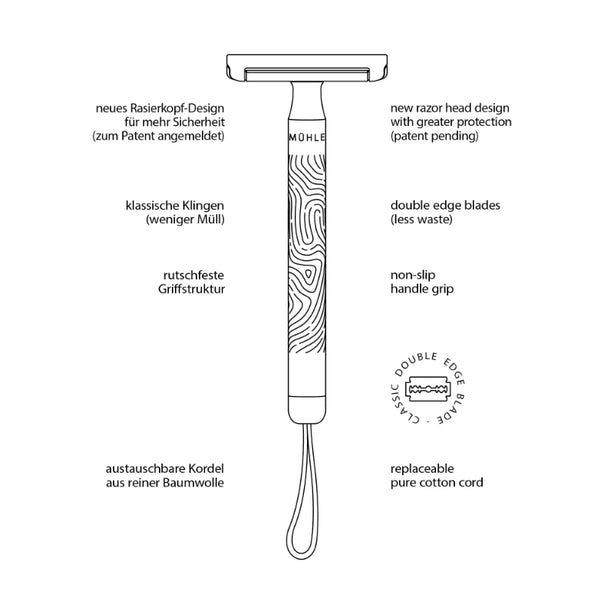 MUHLE Companion Razor, Turquoise