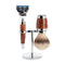 MUHLE Stylo, Thuja Wood, Shaving Set with Gillette® Fusion™ 5 Razor, Silvertip Badger Shaving Brush