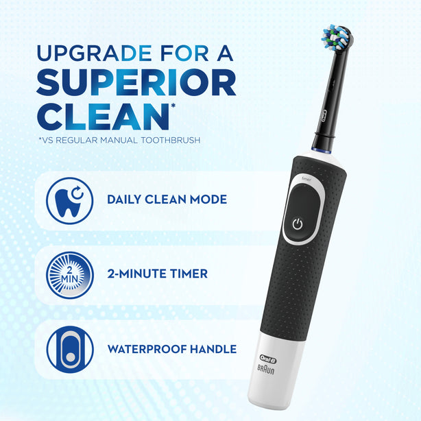 Oral-B Pro 100 CrossAction Electric Toothbrush with Travel Case.