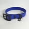 LEASh Pet Collar Biothane - Azure Blue Black Hardware