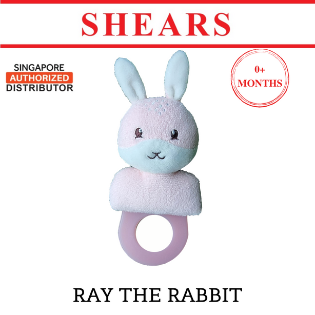 Shears Baby Soft Toy Toddler Teether Toy Savanna Series Ray the Rabbit
