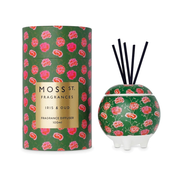Moss St. Fragrances Ceramics Collection Mini Diffuser - Iris & Oud (100ml)