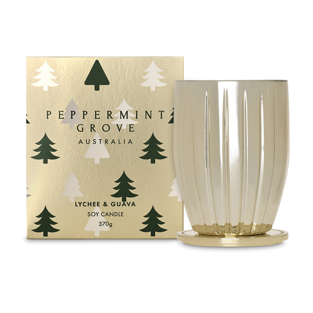 PGA Lychee & Guava Xmas Soy Candle (370g)