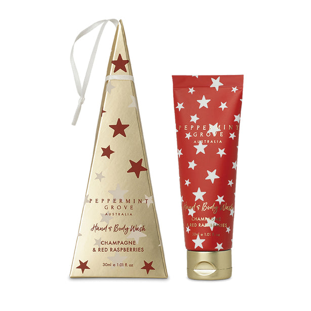 PGA Champagne & Red Raspberries Xmas Hand & Body Wash (30ml)