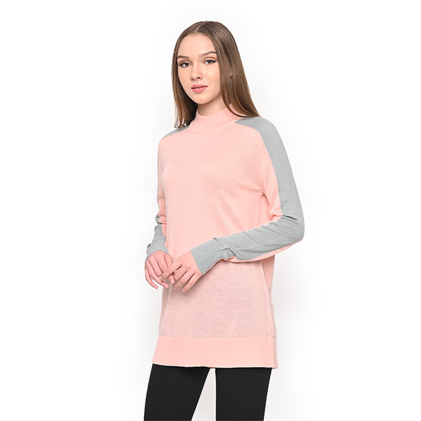 COLDWEAR Ladies Mock Neck Raglan Sleeve Sweater