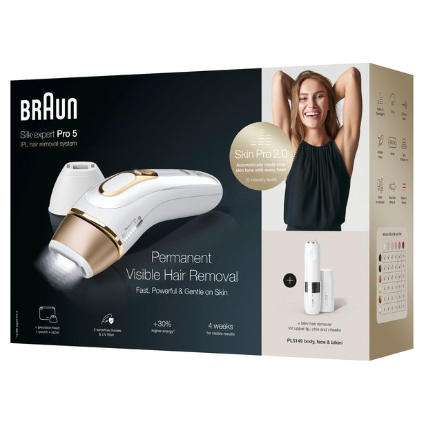 Braun Silk¬∑expert Pro 5, PL5149 Women‚Äôs IPL, At-Home Permanent Visible Hair Removal