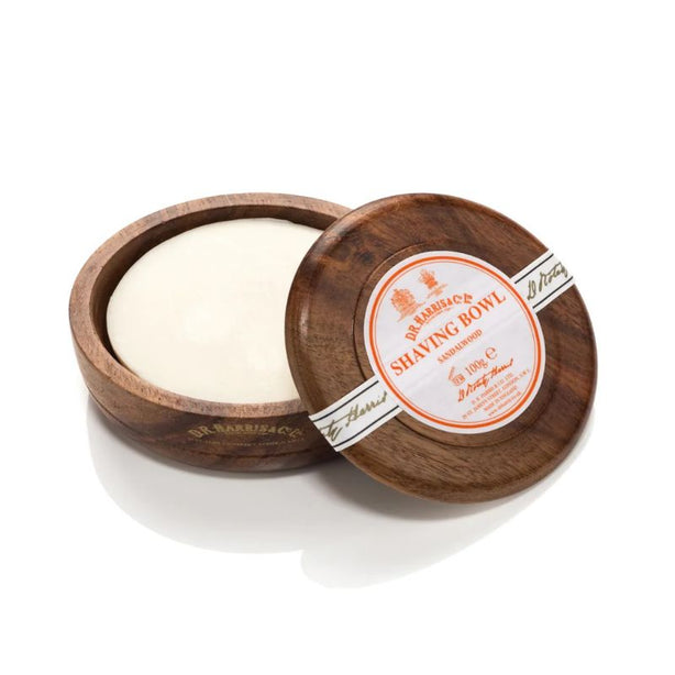 D.R. Harris Sandalwood Shaving Soap in Mahogany Bowl 100g