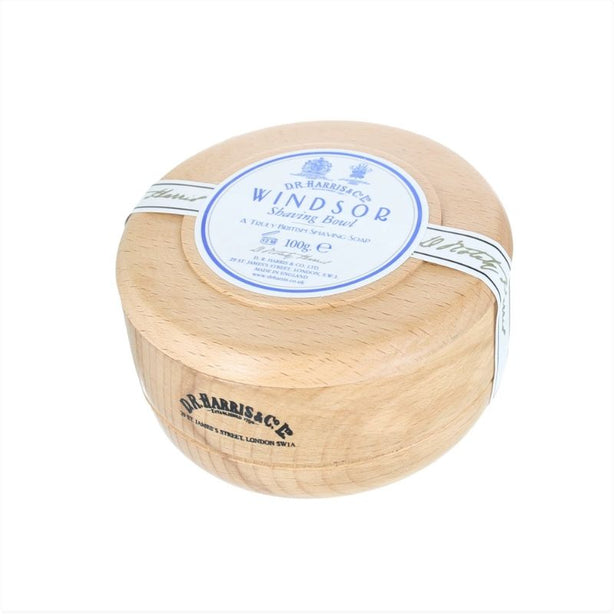 D.R. Harris Windsor Shaving Soap in Beech Bowl 100g