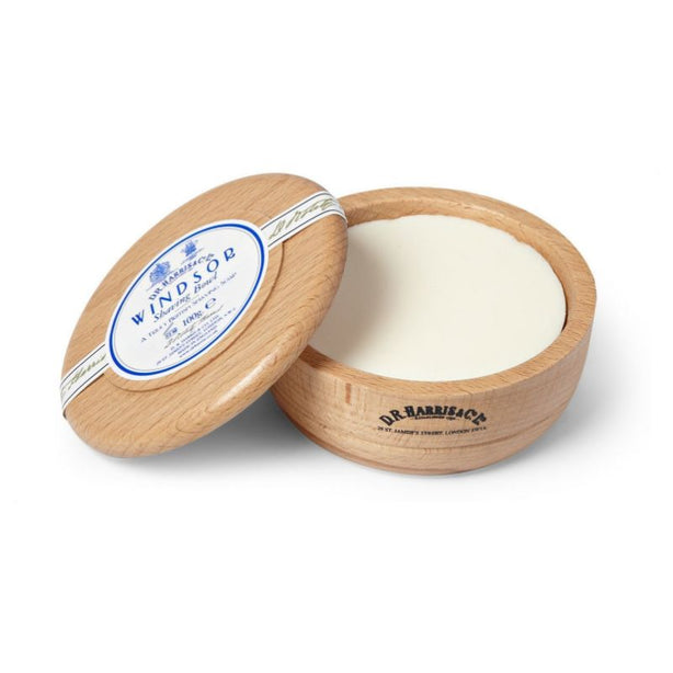 D.R. Harris Windsor Shaving Soap in Beech Bowl 100g