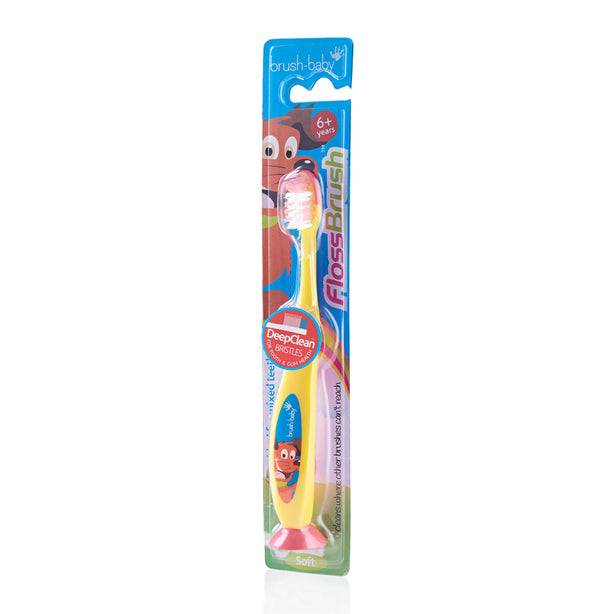 Brush-baby FlossBrush 6+ yrs (Yellow)