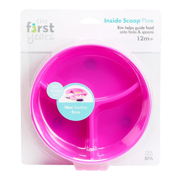 The First Years Inside Scoop Suction Plate (Pink)