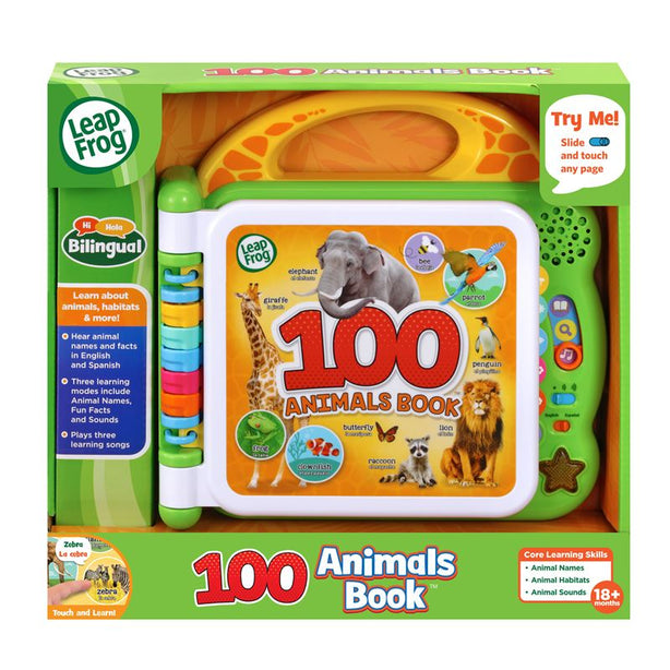 LeapFrog 100 Animals Book Bilingual (English/ Spanish)