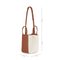 X Nihilo Eight Leather Handbag Tote Bucket Bag Canvas Tan