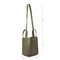 X Nihilo Eight Mini Leather Handbag Tote Bucket Bag Khaki