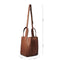 X Nihilo Eight Leather Handbag Tote Bucket Bag Tan