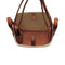 X Nihilo Eight Mini Leather Handbag Tote Bucket Bag Canvas Tan
