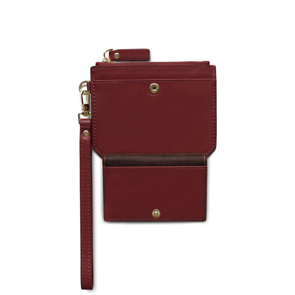 X Nihilo Charlie Leather Coin Pouch Red