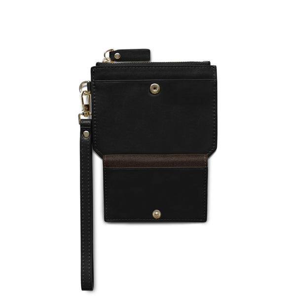 X Nihilo Charlie Leather Coin Pouch Black