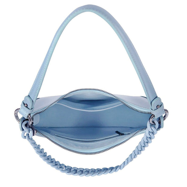X Nihilo Serene Leather Shoulder Bag Sky Blue