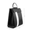 X Nihilo Hunter Leather Handbag Backpack Work Bag Black White