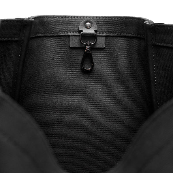 X Nihilo Fifth Avenue Leather Handbag Tote Canvas Black