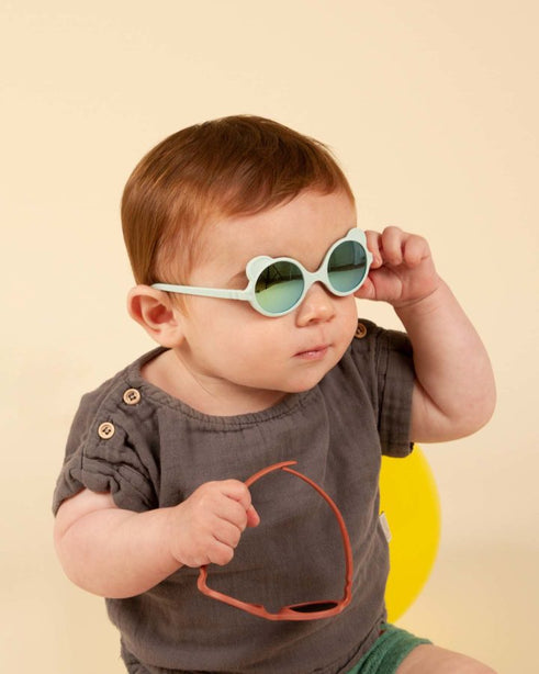 Ki ET LA Baby Sunglasses Ours'on 0-1 Yr Old Almond Green