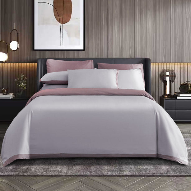 Ellone Single Silver and Blush Bedset