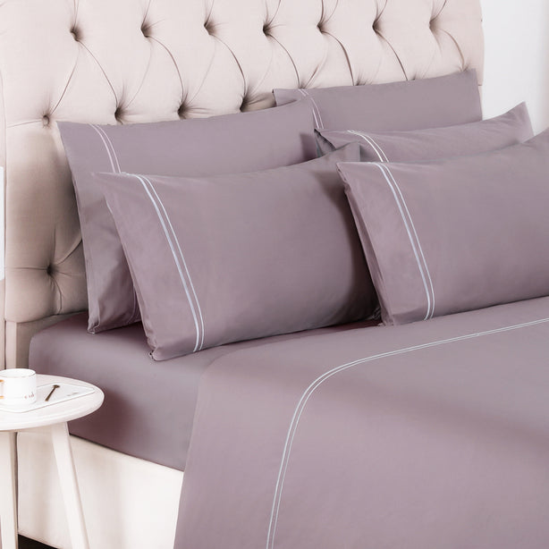 Elegant Single Cloud Grey Bedset