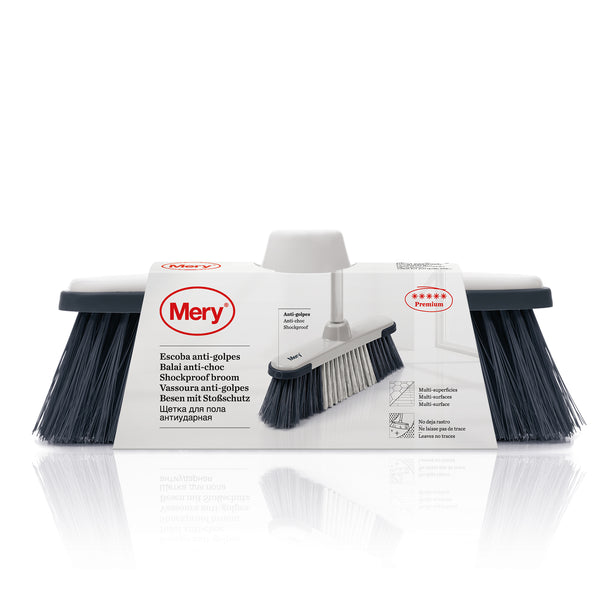 M0733.10 Mery Rubber Broom, Black
