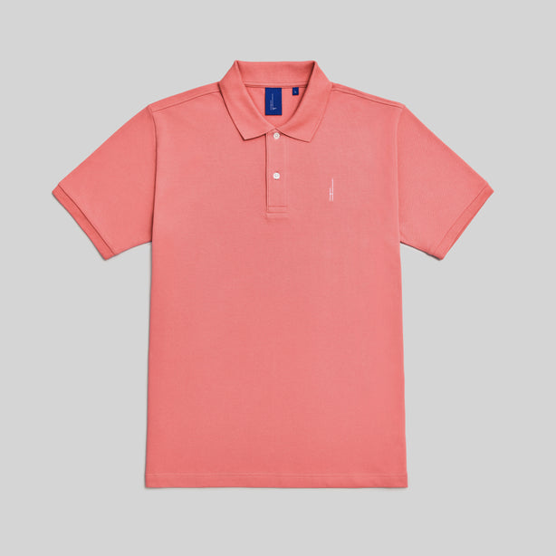 Highr, Salmon, Polo Tee