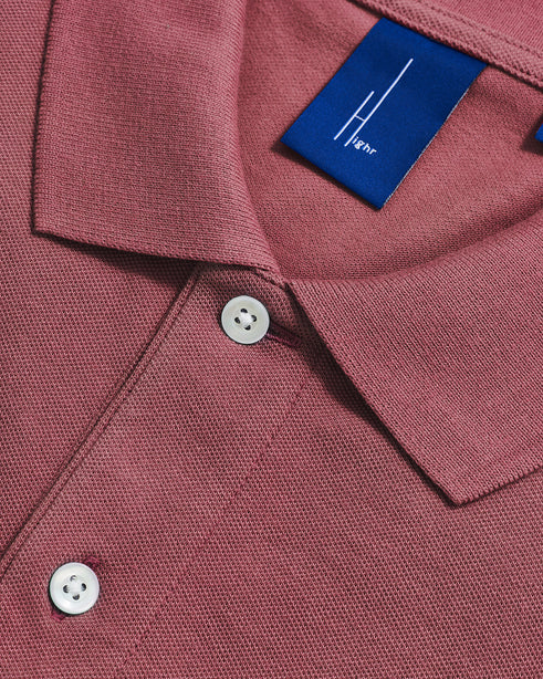 Highr, Dusty Pink, Polo Tee