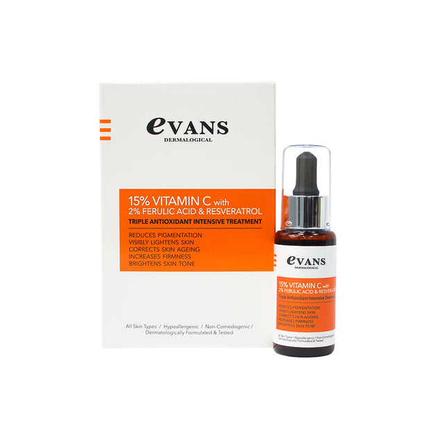 Evans Dermalogical 15% Vitamin C Serum with Ferulic Acid 50ml