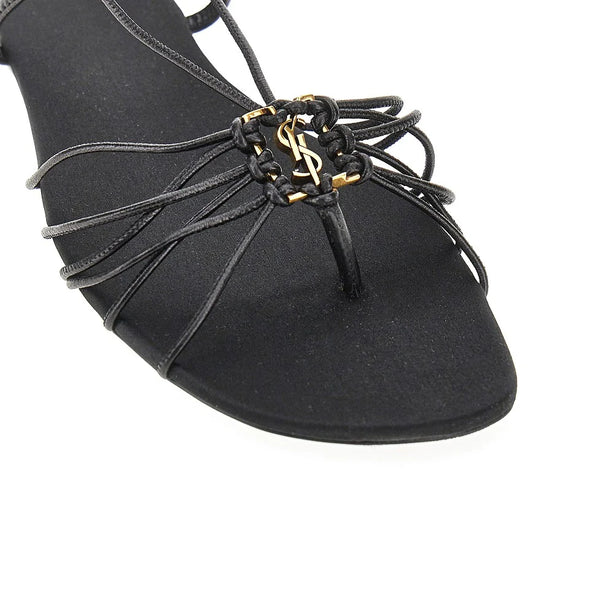SAINT LAURENT Babylone' leather flat sandals