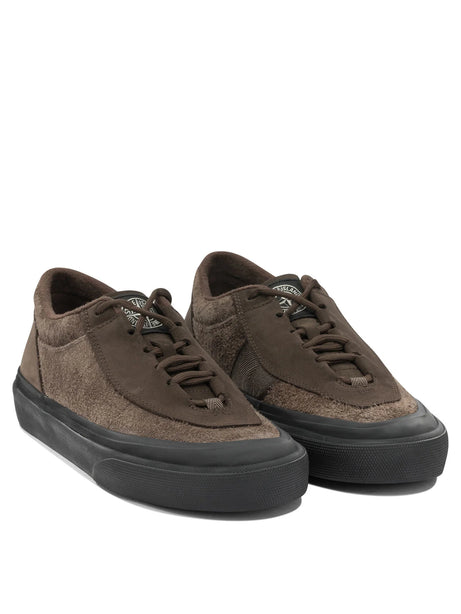Stone Island Low-top suede sneakers - Brown