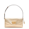DeVain Small Laminated Nappa Leather Shoulder Bag - Gold
