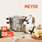 Meyer Ih Stainless Steel 28Cm | 8.5L 3 Tier Multi Steamer With Glass Lid