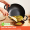 Meyer Ih Nonstick 26Cm Covered Kadai/Wok - Merlot