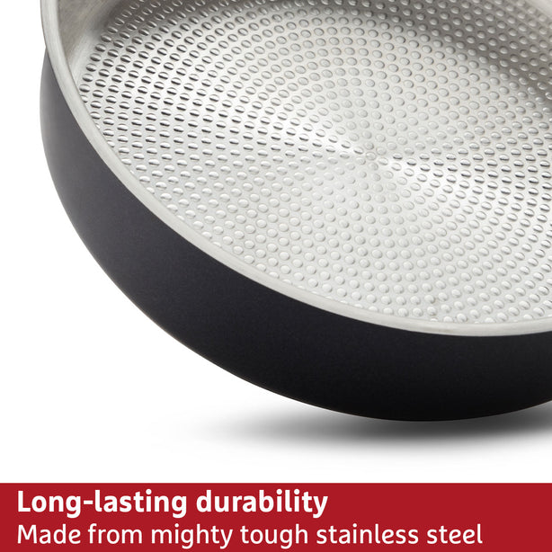 [Prestige] Ih Stainless Steel 24Cm Covered Sautepan - Optisteel